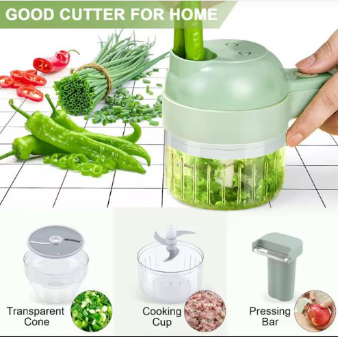 Coupe-légumes électrique multifonctionnel 4 en 1